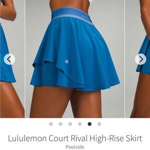 Lululemon Court Rival High Rise Skirt EUC. Like New